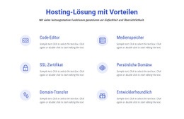 Cloud-Hosting-Lösungen - Vorlage Für Eine Seite