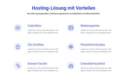 Cloud-Hosting-Lösungen - HTML-Vorlagencode