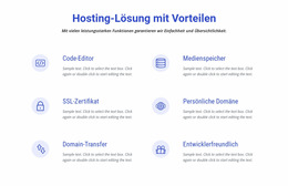 Vorlagenerweiterungen Für Cloud-Hosting-Lösungen