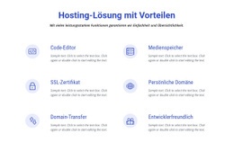 Kostenlose Designvorlage Für Cloud-Hosting-Lösungen