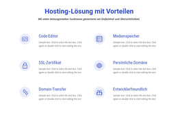 Cloud-Hosting-Lösungen Bootstrap-Website