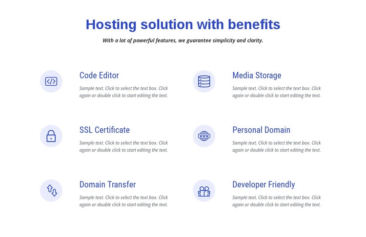 Cloud hosting solutions Elementor Template Alternative