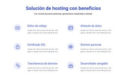 Plantilla De Diseño Gratuita Para Soluciones De Alojamiento En La Nube