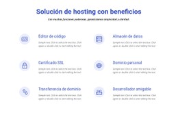 Diseño CSS Para Soluciones De Alojamiento En La Nube