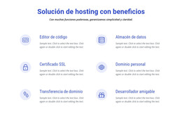 Soluciones De Alojamiento En La Nube: Código De Plantilla HTML