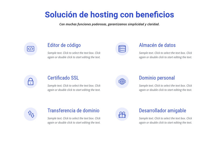 Soluciones de alojamiento en la nube Plantilla HTML