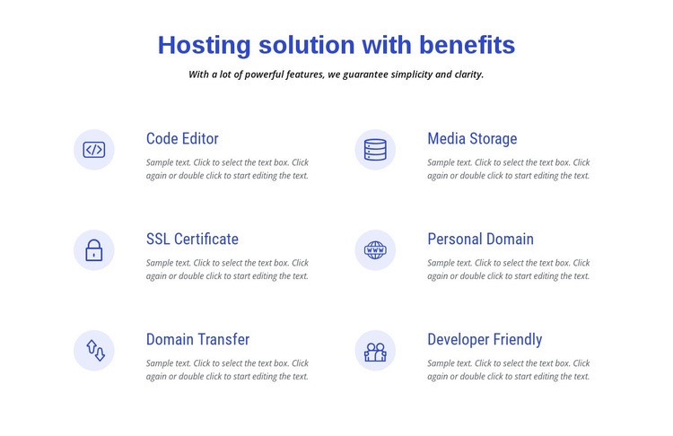 Cloud hosting solutions Homepage Design
