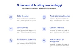 Layout CSS Per Soluzioni Di Cloud Hosting