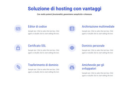 Soluzioni Di Cloud Hosting - Codice Modello HTML
