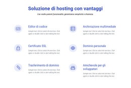 Modello HTML5 Soluzioni Di Cloud Hosting Per Qualsiasi Dispositivo