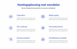 Sjablonenextensies Voor Cloud Hosting-Oplossingen