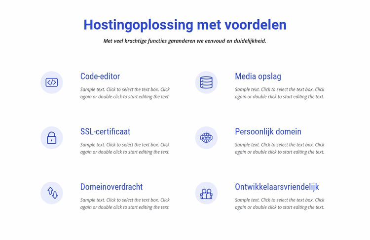 Cloud hosting-oplossingen Joomla-sjabloon