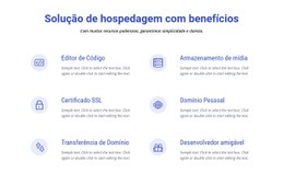 Modelo De Design Gratuito Para Soluções De Hospedagem Em Nuvem