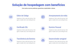 Soluções De Hospedagem Em Nuvem - Código Do Modelo HTML