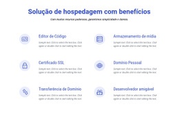 Modelo HTML5 Soluções De Hospedagem Em Nuvem Para Qualquer Dispositivo