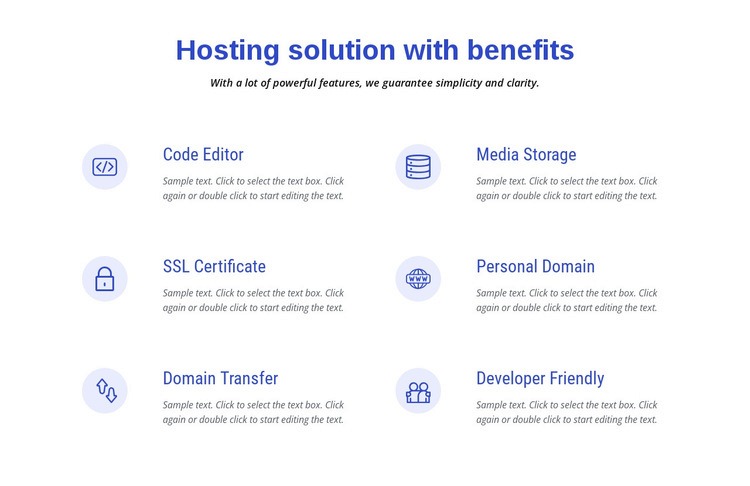 Cloud hosting solutions Web Page Design