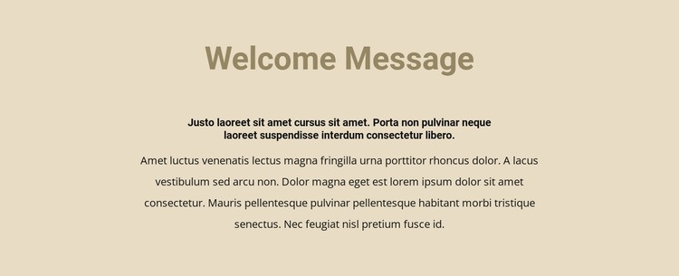 Text na béžovém pozadí Html Website Builder