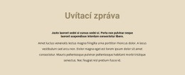 Text Na Béžovém Pozadí – Jednoduchá Šablona Webu