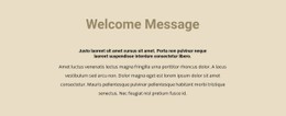 Text On Beige Background Basic Html Template With CSS