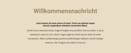 Text Auf Beigem Hintergrund Einfache HTML-Vorlage Mit CSS