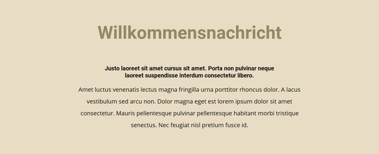 Text auf beigem Hintergrund Website Builder-Vorlagen