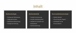 Inhalt Für Die Website Website-Design