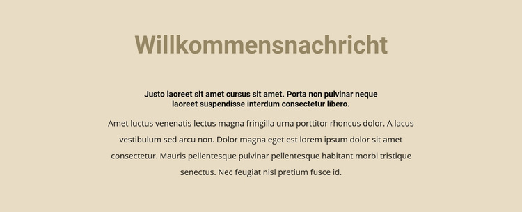 Text auf beigem Hintergrund WordPress-Theme