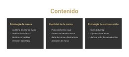 Contenido Del Sitio - Plantillas Gratuitas