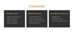 Contenido Del Sitio - Mejor Plantilla HTML5