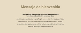 Texto Sobre Fondo Beige - Plantilla Responsiva De Una Página