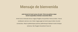 Texto Sobre Fondo Beige: Plantilla De Sitio Web Sencilla