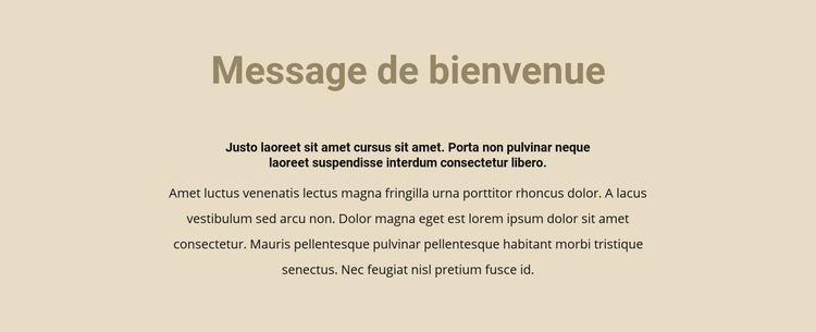 Texte sur fond beige Créateur de site Web HTML