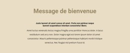 Texte Sur Fond Beige Modèle HTML De Base Avec CSS