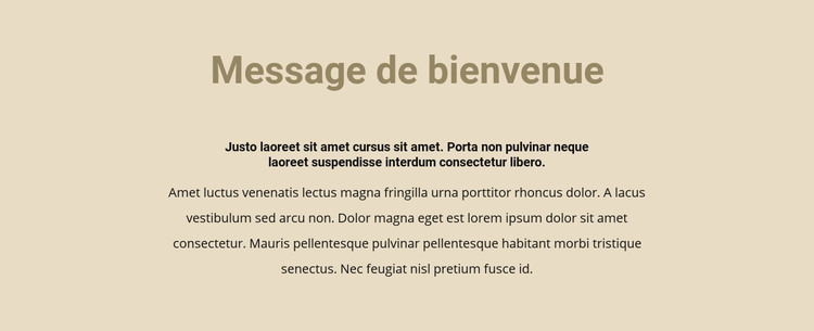 Texte sur fond beige Modèle HTML