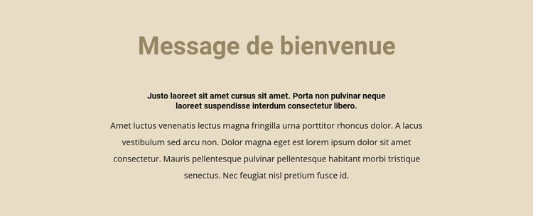 Texte sur fond beige Modèle