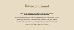Szöveg Bézs Háttérrel - HTML Websablon