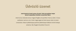 Szöveg Bézs Háttérrel - Egyszerű Webhelysablon