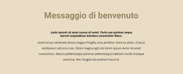 Testo Su Sfondo Beige Modello HTML Di Base Con CSS
