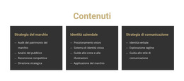 Contenuti Per Il Sito - Miglior Design Del Modello Di Sito Web