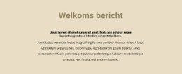 Tekst Op Beige Achtergrond Eenvoudige Html-Sjabloon Met CSS