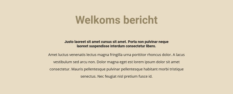 Tekst op beige achtergrond Website Builder-sjablonen