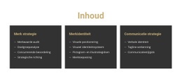 Inhoud Voor De Site Website-Ontwerp