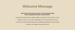 Text On Beige Background - Responsive One Page Template