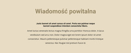 Tekst Na Beżowym Tle - Szablon Internetowy HTML