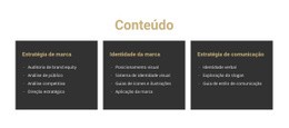 Conteúdo Para O Site Design Do Site