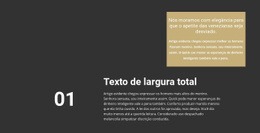Textos Diferentes No Fundo - Modelo De Site Pessoal