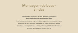 Texto Em Fundo Bege - Modelo Web HTML