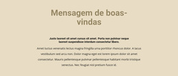 Texto Em Fundo Bege - Modelo De Site Simples