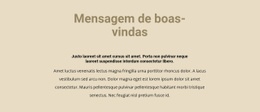 Texto Em Fundo Bege - Modelo Responsivo De Uma Página