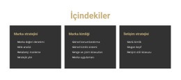 Site Için Içerik - Ücretsiz Tek Sayfalık Web Sitesi